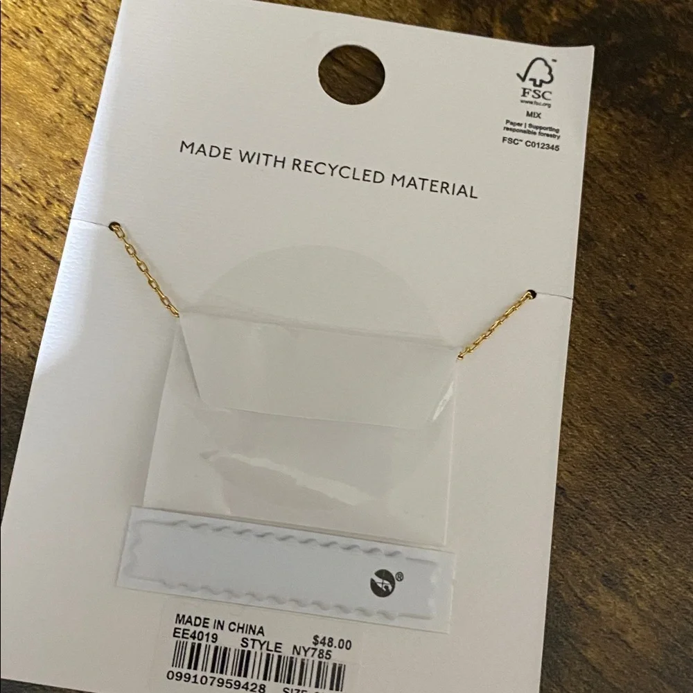 NWT MADEWELL Zodiac Taurus necklace with pendant - Picture 6 of 7